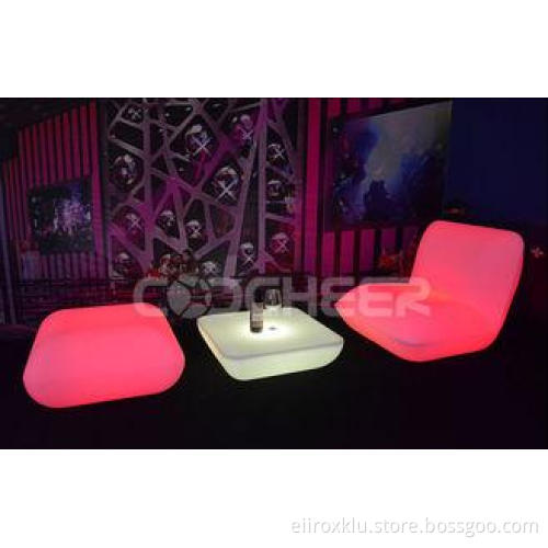 Single Color nightclub lounge furniture lighted bar table a